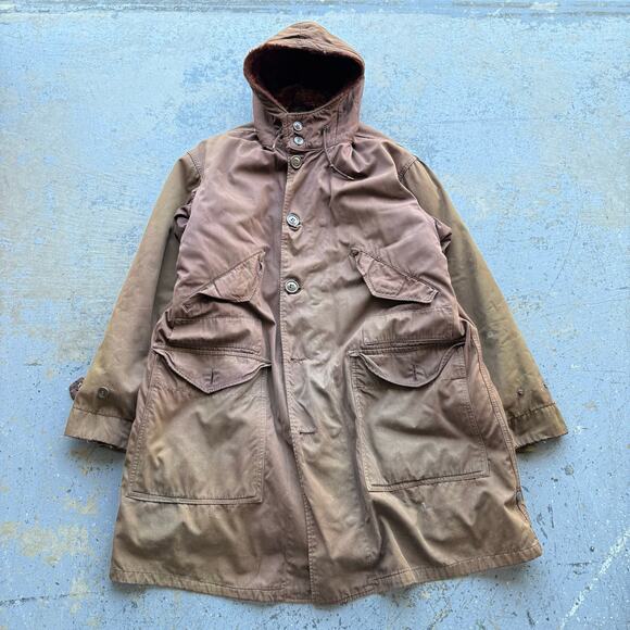 Vintage 40’s Military M47 Parka Coat US Army Sz L - Picture 1 of 13